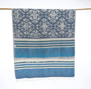 Blue Arrow Beach Turkish Towel