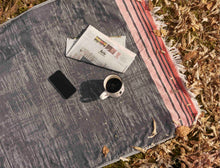 Load image into Gallery viewer, Black Indigo Turkish Towel