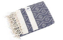 Load image into Gallery viewer, Navy Cygnus Turkish Towel